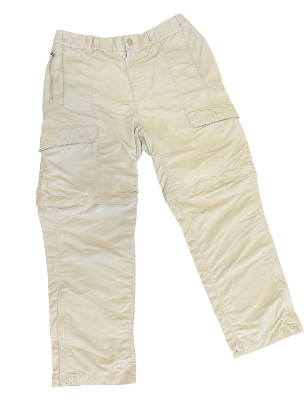 The North Face Men's hiking convertible Khaki cargo pants in Beige men’s size M